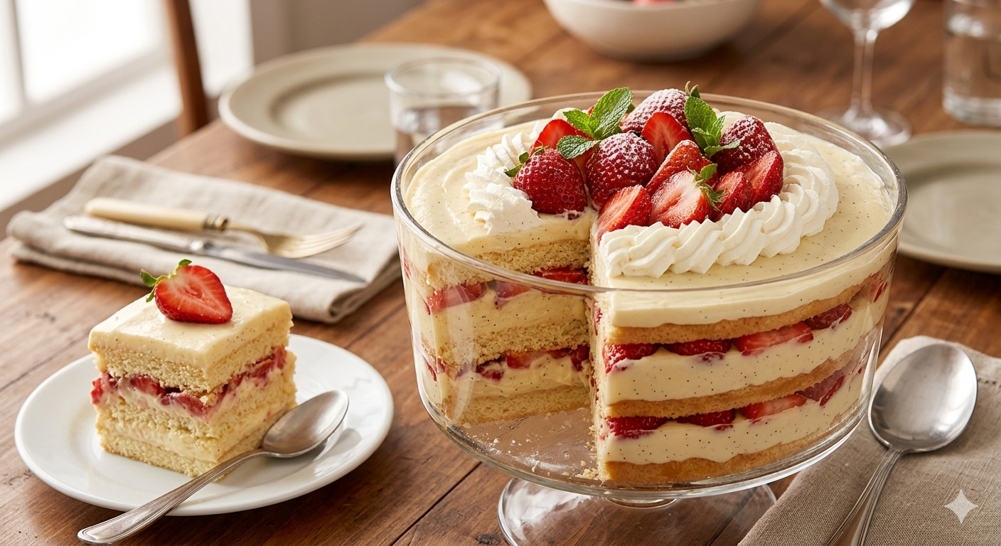 Como fazer Pavê de Baunilha com Morangos: A Sobremesa de Domingo