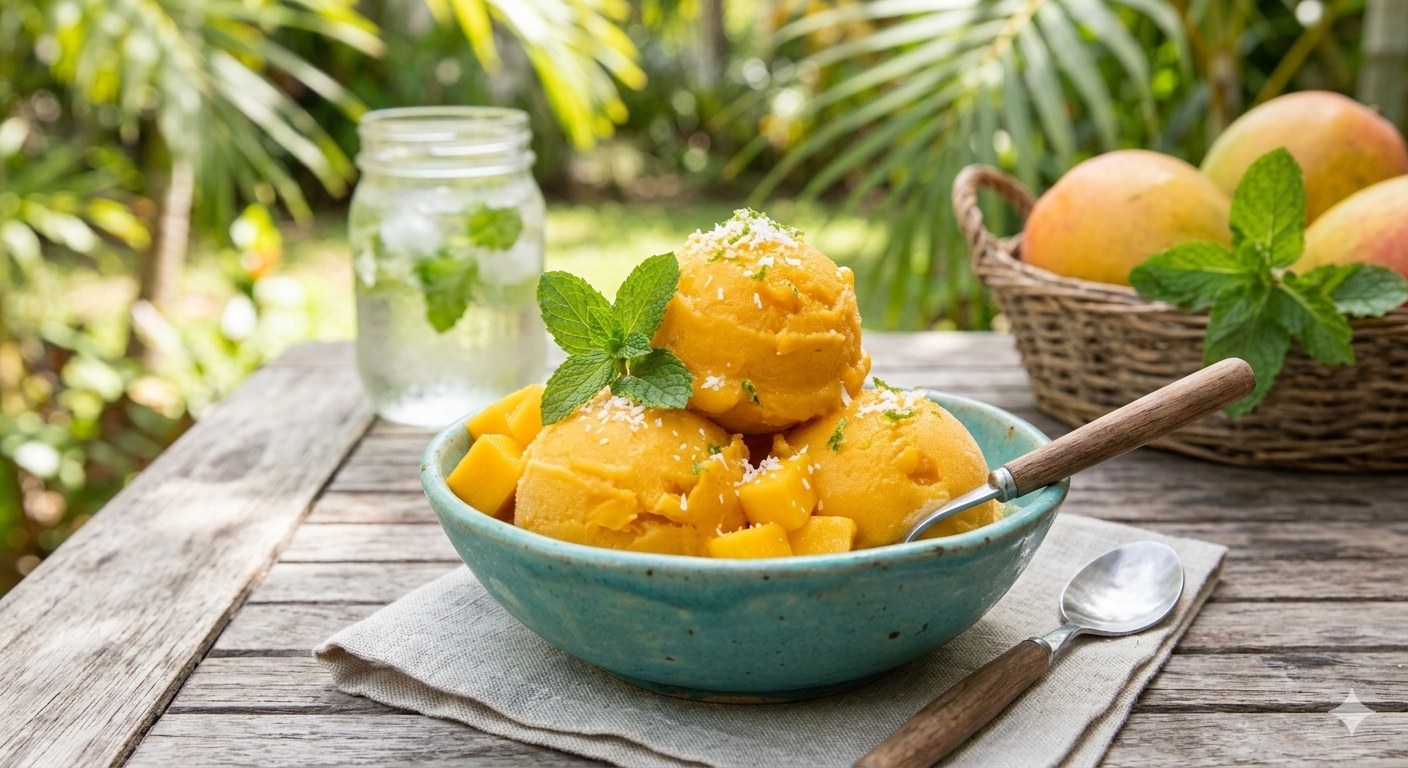 Como fazer Sorbet de Manga Natural: A Sobremesa Vegana Refrescante