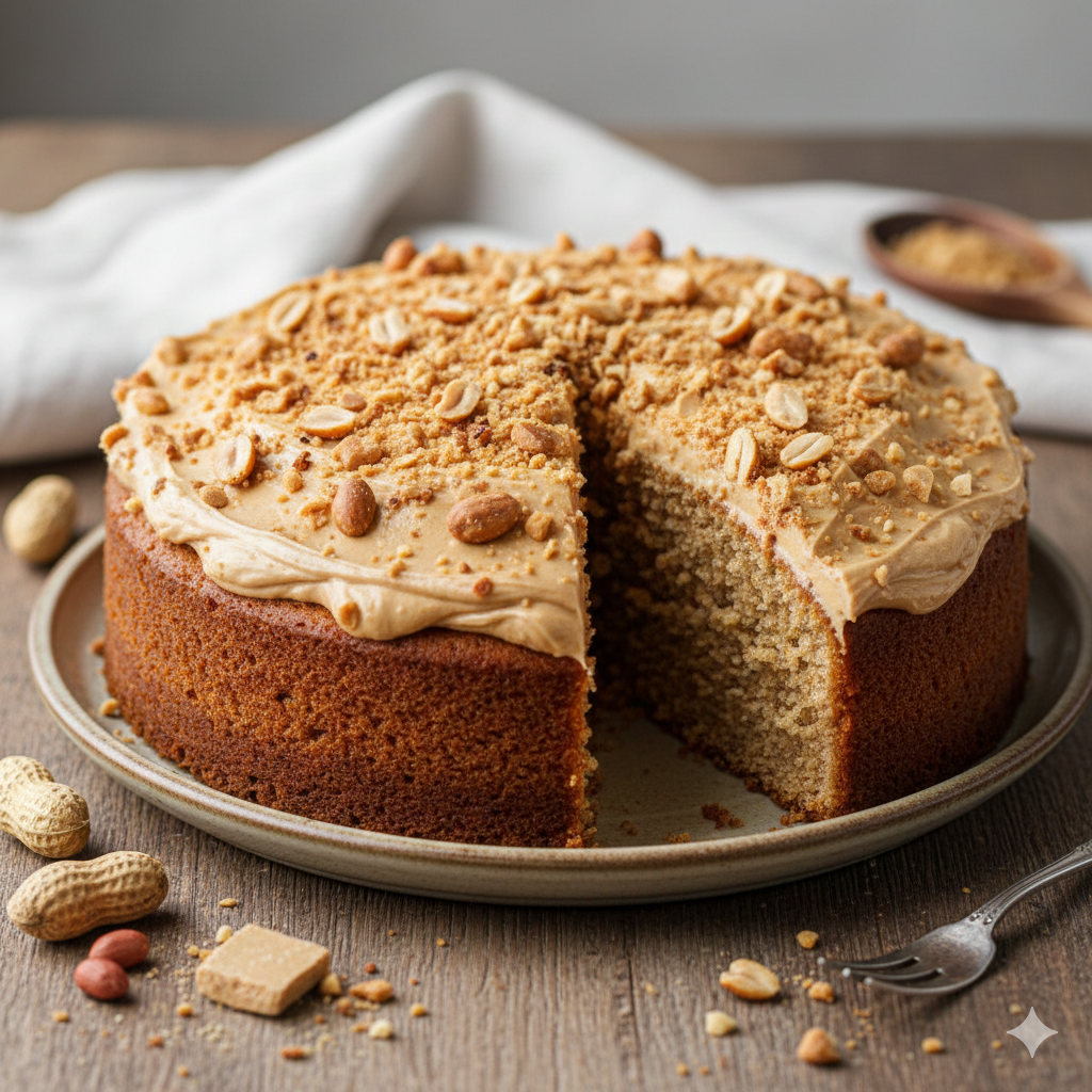 Como fazer Bolo de Amendoim Tipo Paçoca (Massa Úmida)