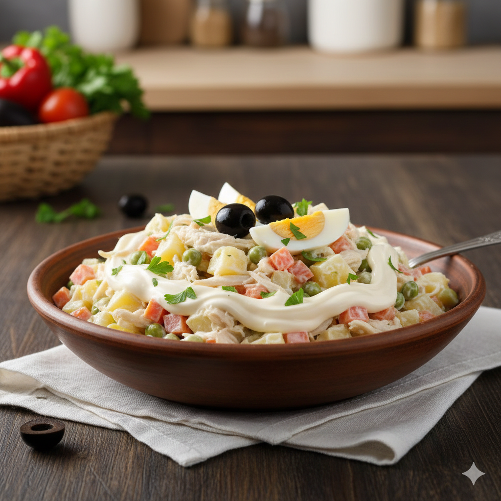 Como fazer Salada de Maionese Sem Ovo (Base de Leite)