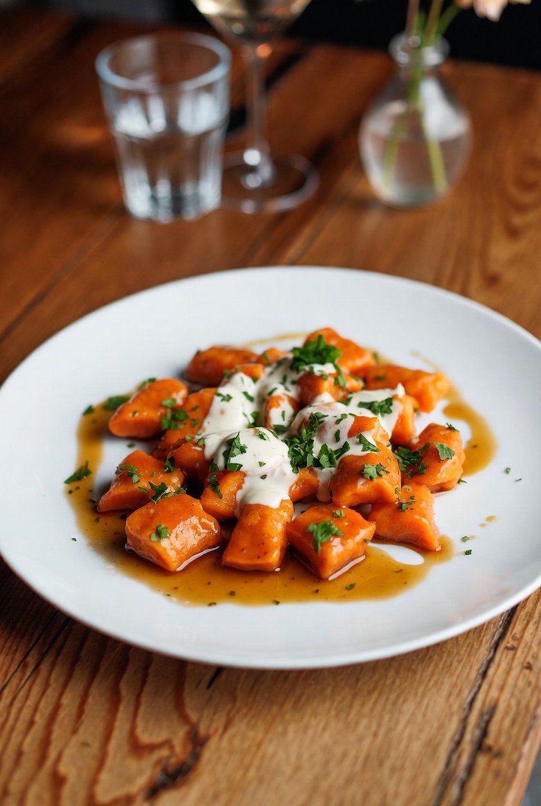 Como fazer Nhoque de Batata Doce com Molho de Manteiga e Sálvia