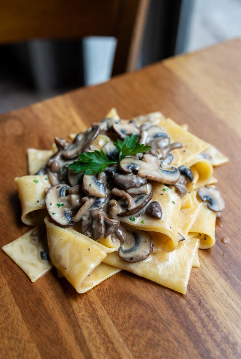 Como fazer Pappardelle com Molho de Cogumelos Paris e Shimeji