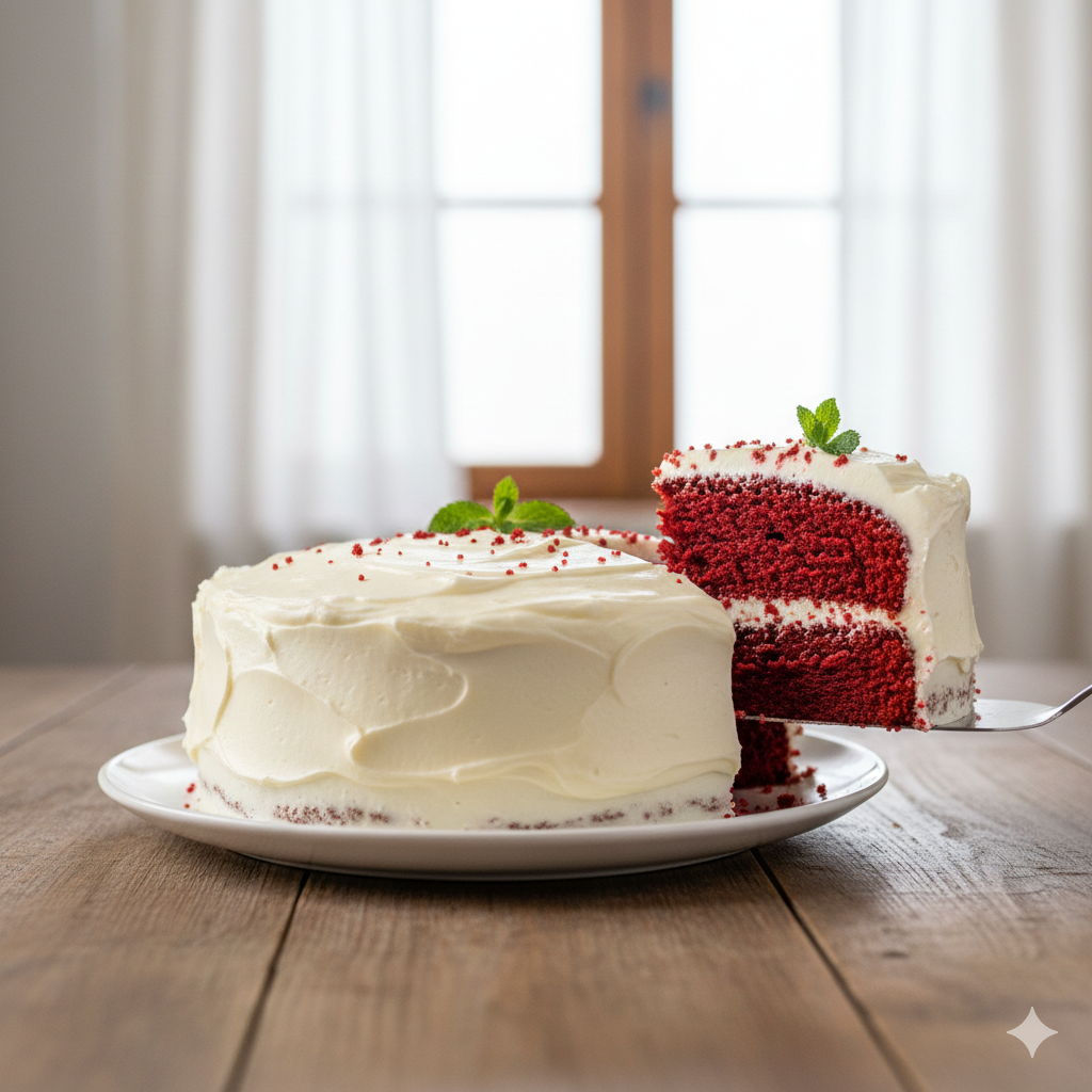 Bolo de Red Velvet Simples para Iniciantes