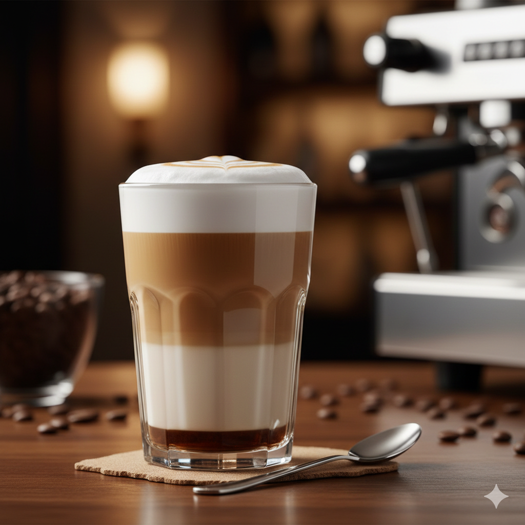 Como fazer Café Latte Macchiato: Camadas Perfeitas como de Cafeteria