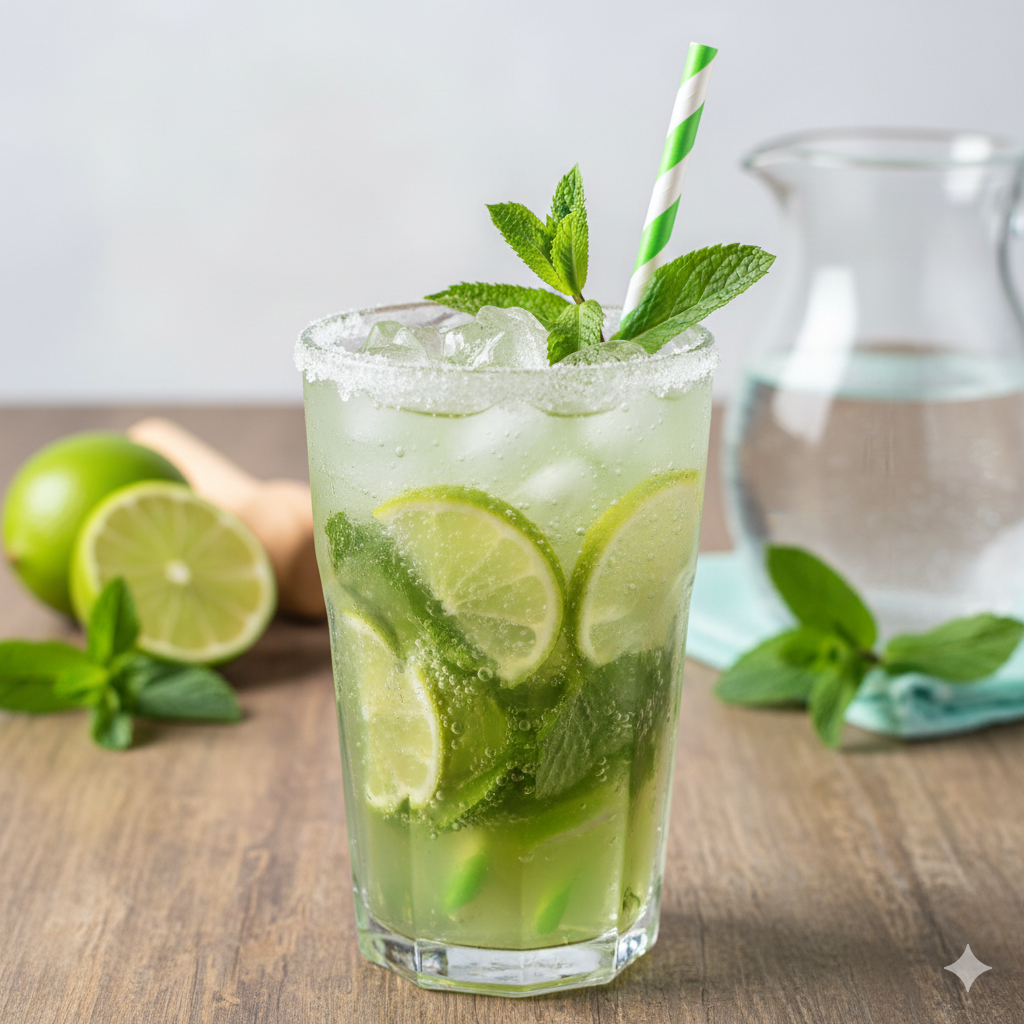 Como fazer Mojito Sem Álcool (Virgin Mojito): Refrescância Pura