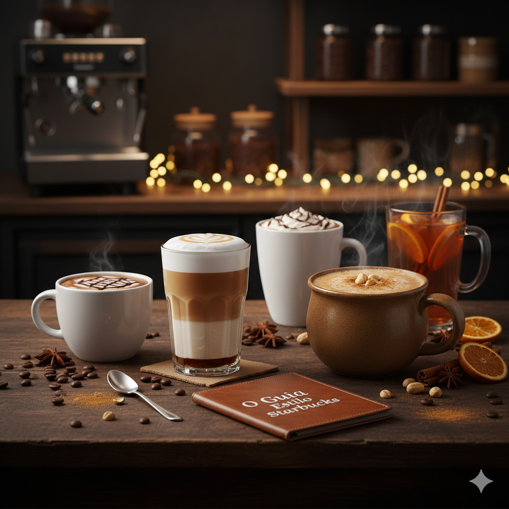 Como fazer Cafés e Bebidas Quentes: O Guia Estilo Starbucks