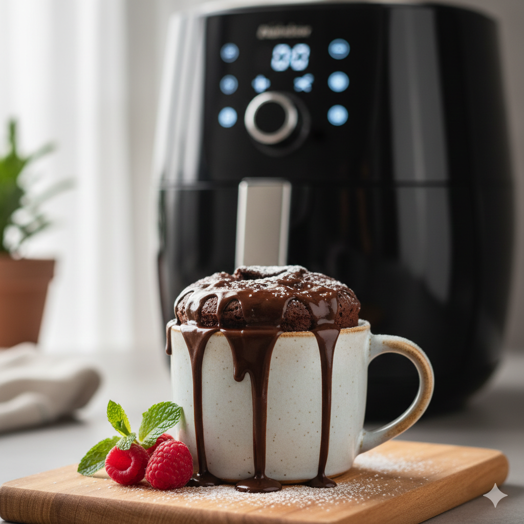 Como fazer Bolo de Caneca na Air Fryer: Sim, você pode assar bolos pequenos