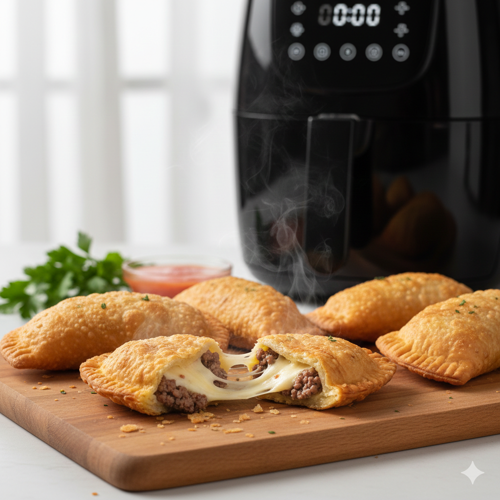 Como fazer Pastel na Air Fryer: Fica dourado e crocante sem uma gota de óleo