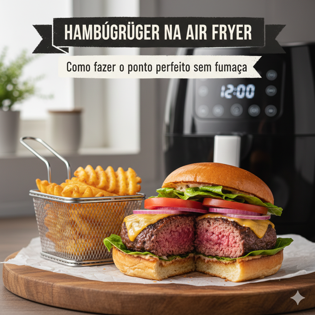 Como fazer Hambúrguer na Air Fryer: Como fazer o ponto perfeito sem fumaça