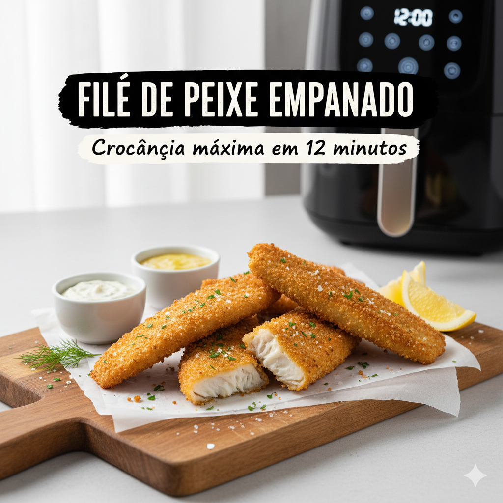 Como fazer Filé de Peixe Empanado: Crocância máxima em 12 minutos
