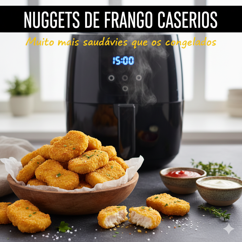 Como fazer Nuggets de Frango Caseiros: Muito mais saudáveis que os congelados