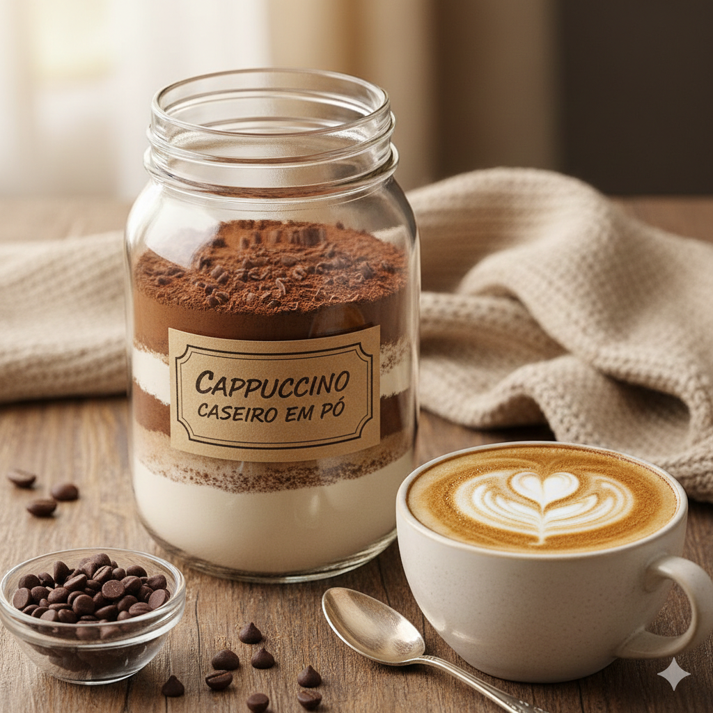 Capuccino Caseiro em Pó: A mistura perfeita para ter sempre à mão