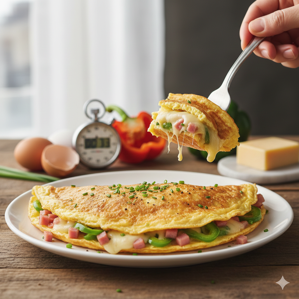 Como fazer Omelete Recheada de Minutos: Uma refeição nutritiva e vapt-vupt