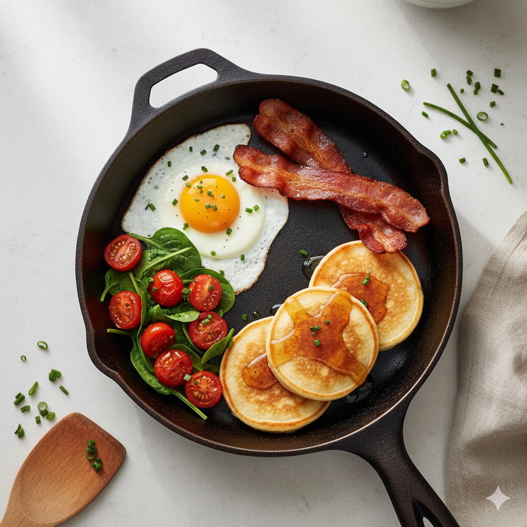 Como fazer Café da Manhã de Frigideira: Rápido, fácil e sem sujeira