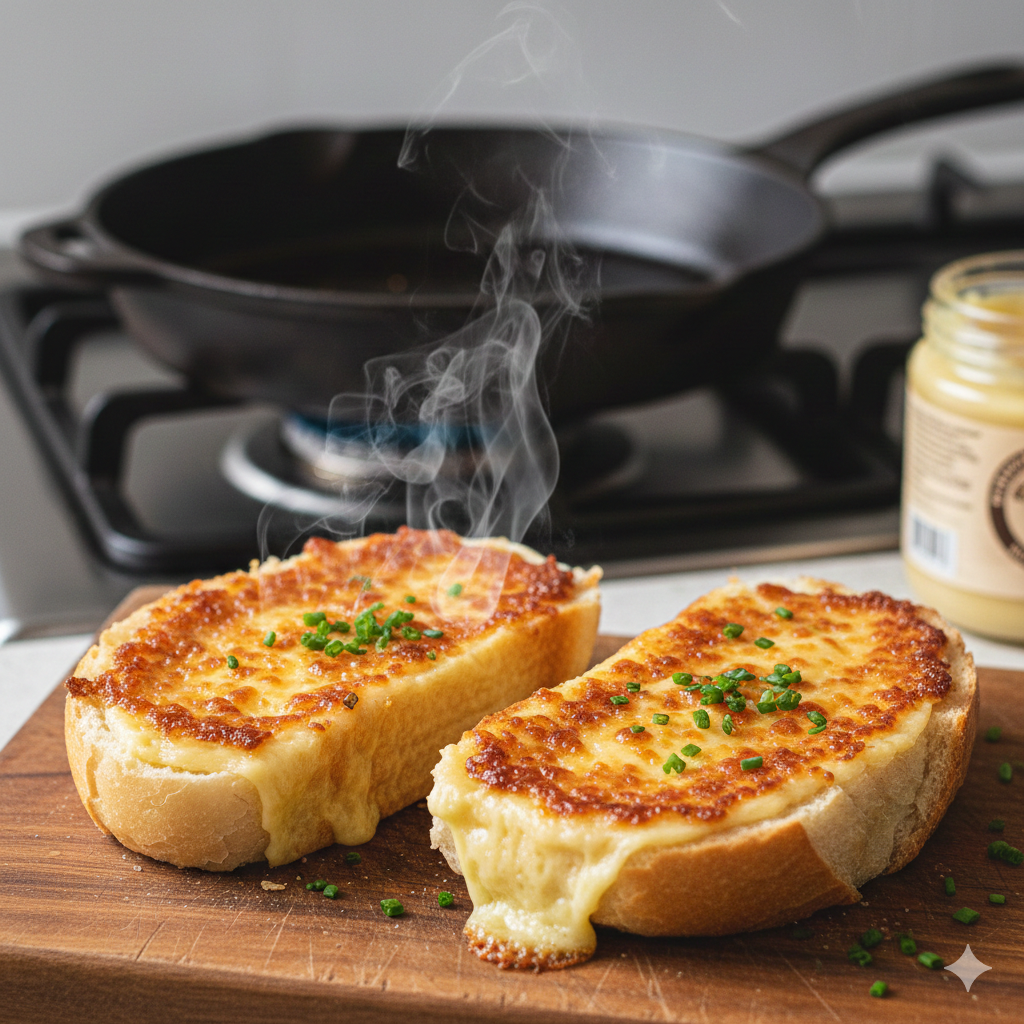 Pão na Chapa com Requeijão: O jeito certo de fazer a crostinha
