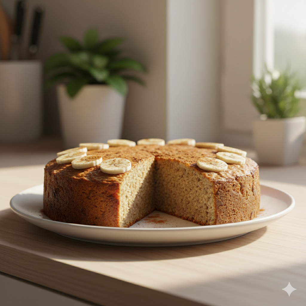 Como fazer Bolo de Banana com Aveia e Canela (Adoçado com Tâmaras)