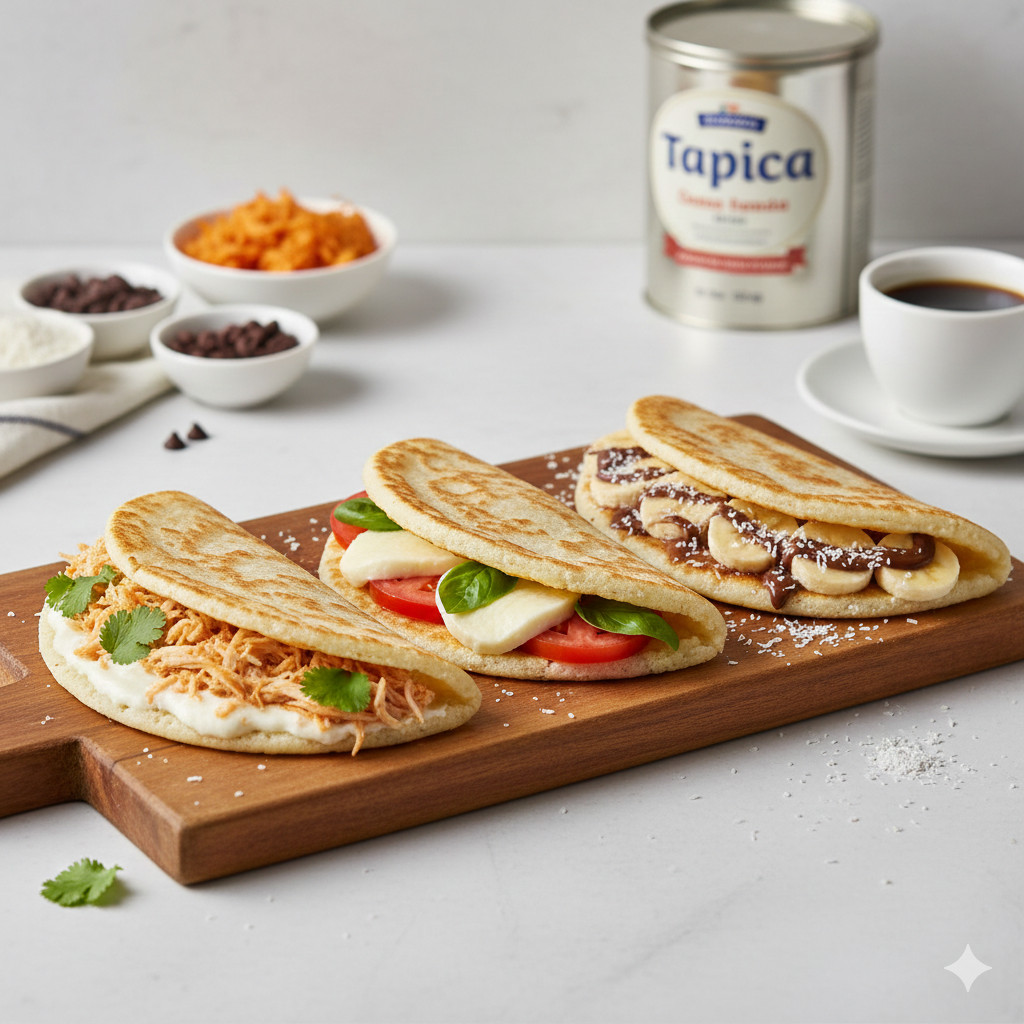 Como fazer Tapioca Recheada: 3 ideias de recheios práticos para o dia a dia