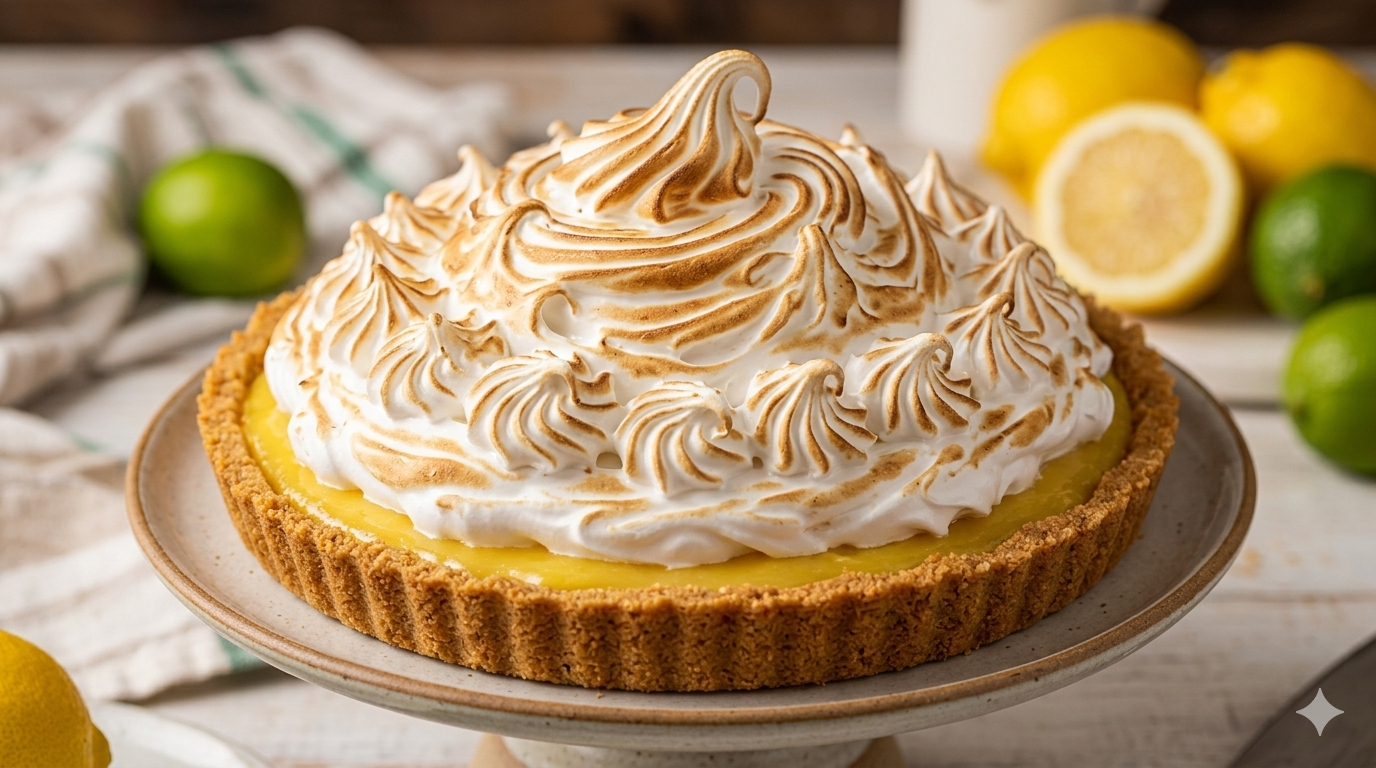 Como fazer Torta de Limão com Merengue Suíço (Aquele que não Derrete)