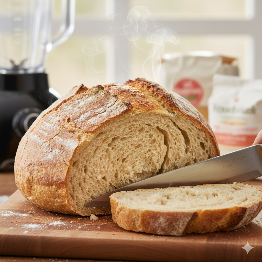 Como fazer Pão Caseiro de Liquidificador: Não precisa sovar e cresce muito