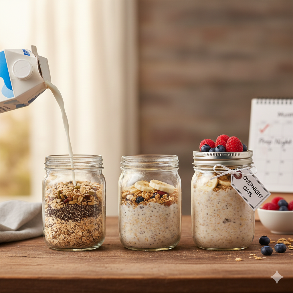 Como fazer Overnight Oats: Como preparar seu café da manhã na noite anterior