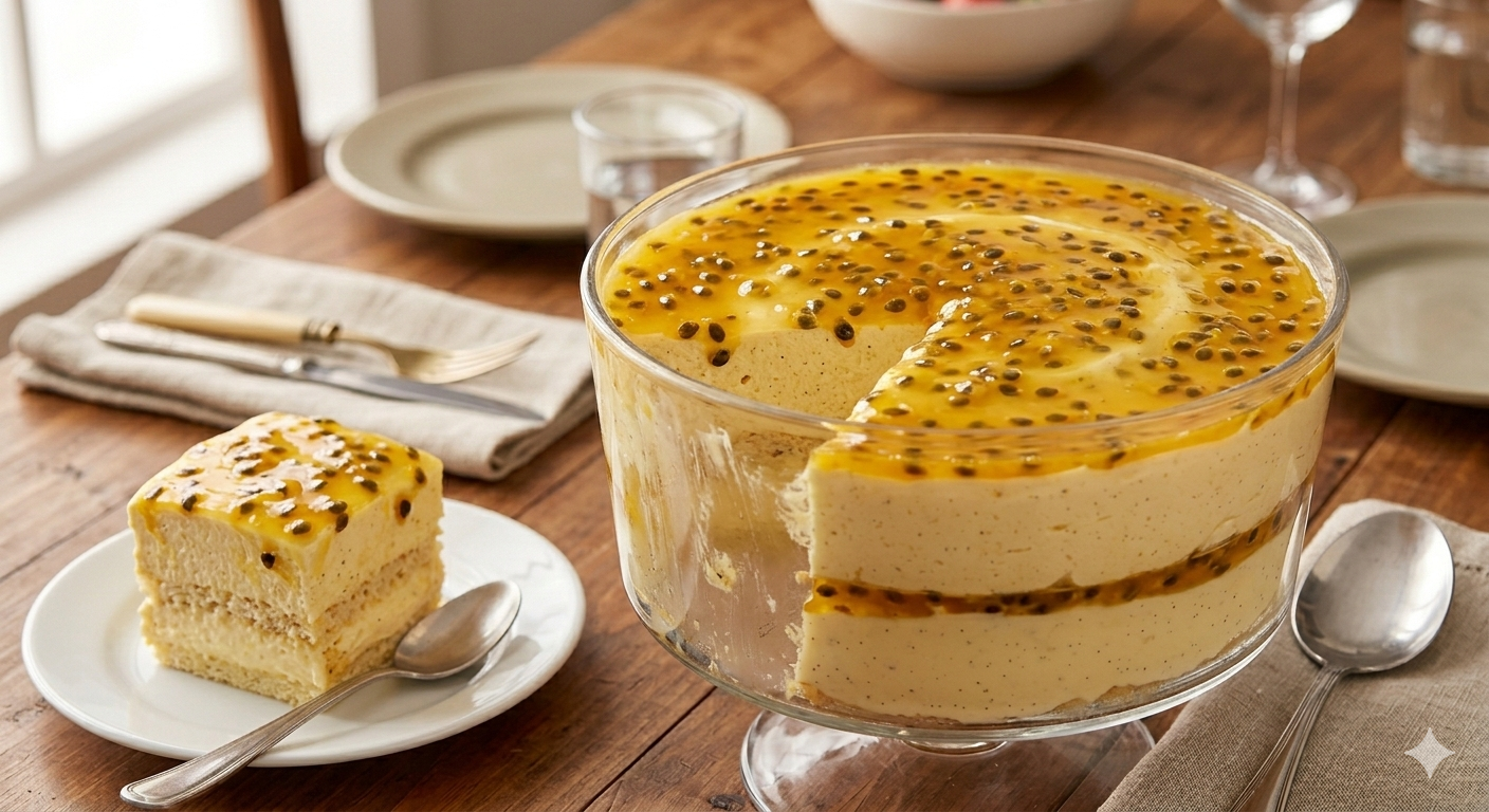 Como fazer Mousse de Maracujá com Calda de Sementes Brilhante