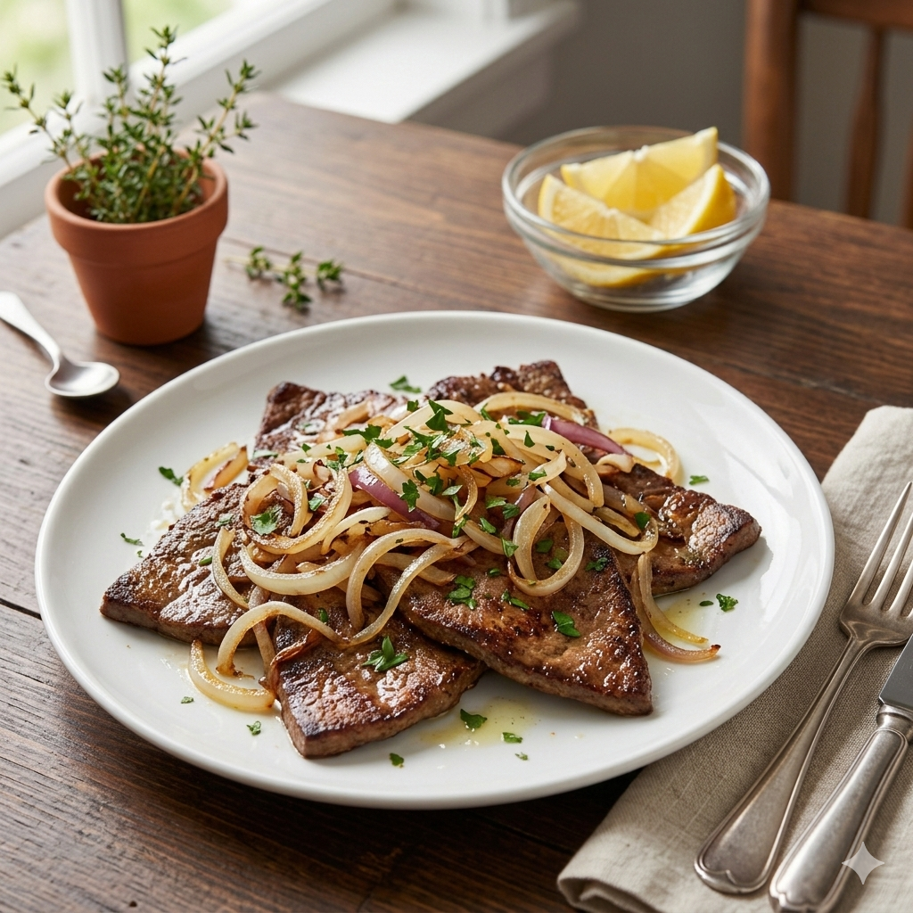 Como fazer Bife de Fígado Acebolado: Como Tirar o Gosto Forte