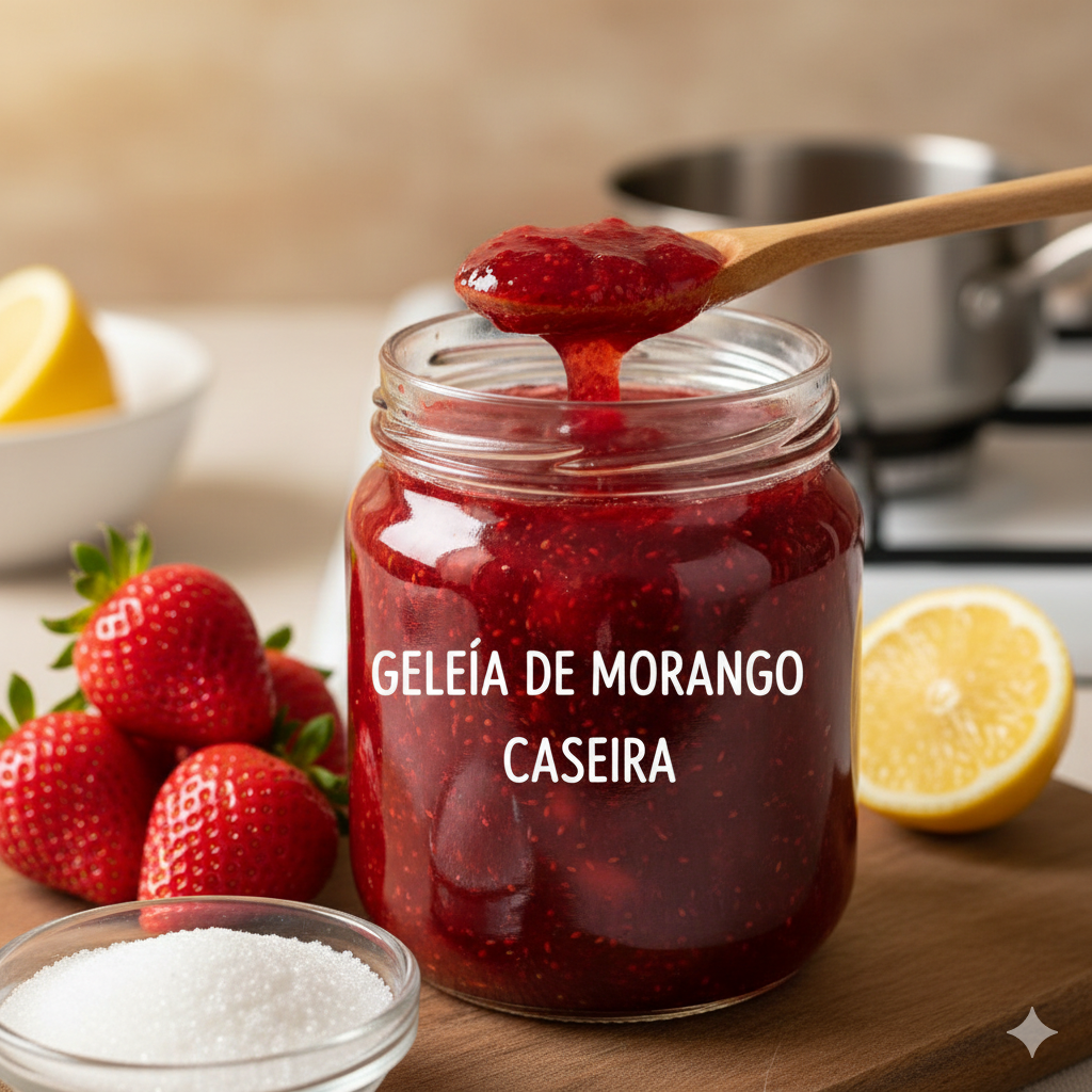 Geleia de Morango Caseira: Apenas 3 ingredientes e sem conservantes